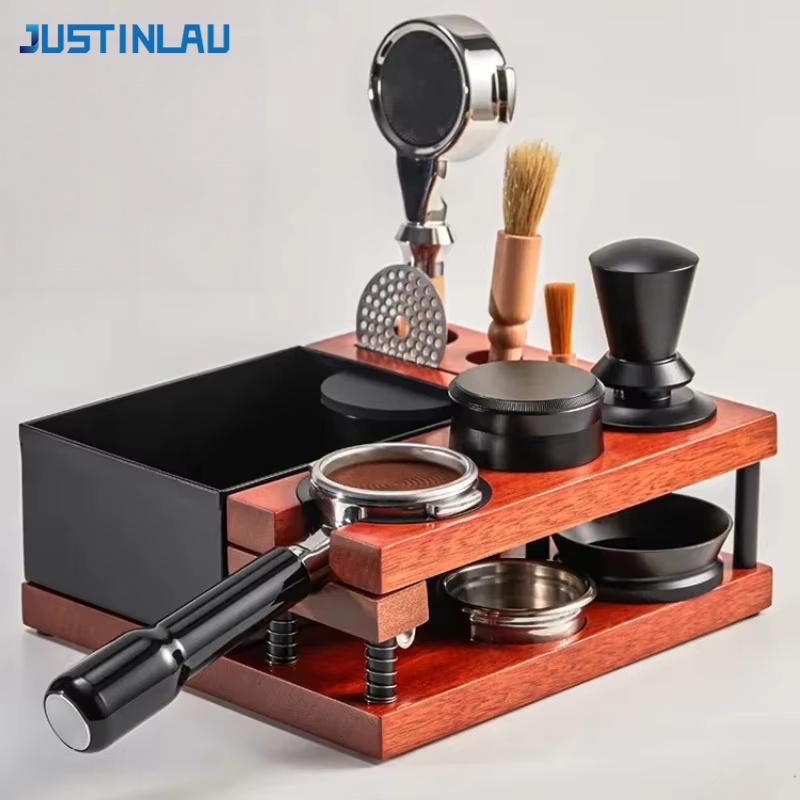 Coffee Knock Box - JUSTINLAU Soporte para Prensador de Café