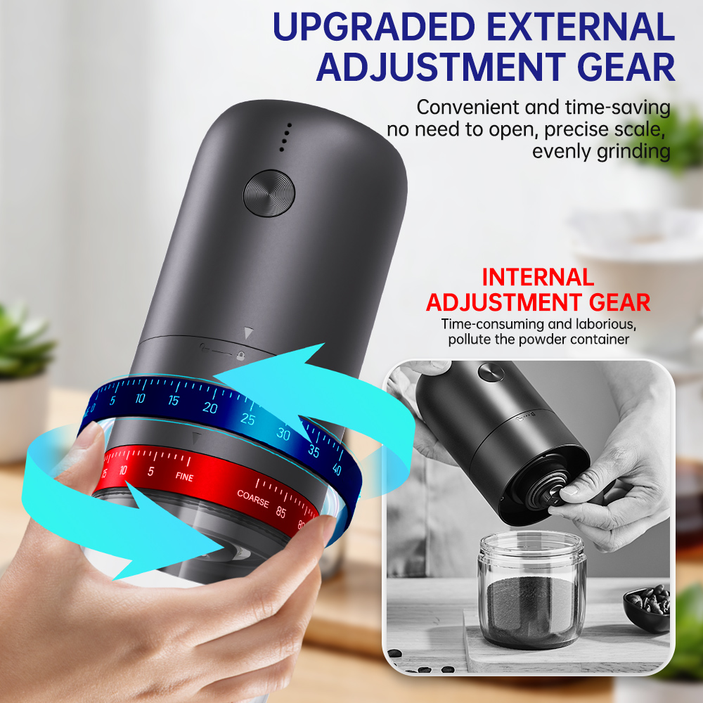 Coffee Extraction Equipment - Molinillo de Café Eléctrico USB Portátil,