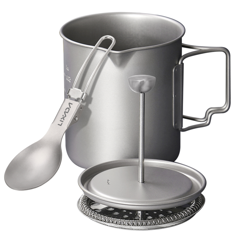 Outdoor Coffee Equipment - Lixada-taza de café de titanio de