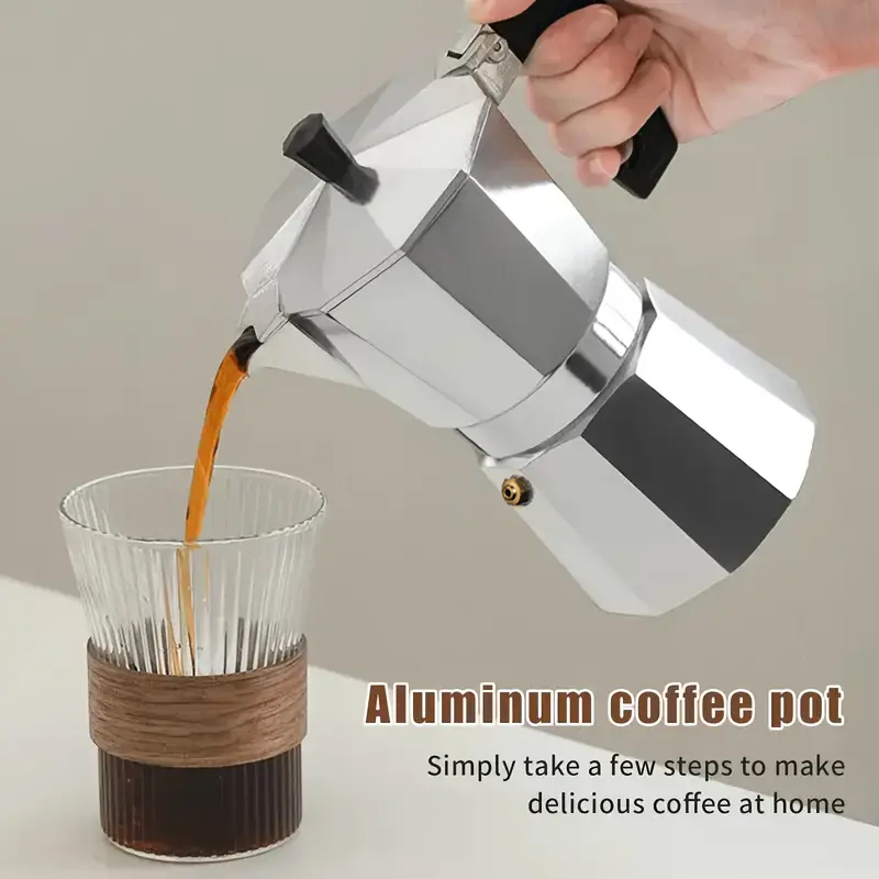 Coffee Equipment For Home - Cafetera Moka Clásica de Aluminio de