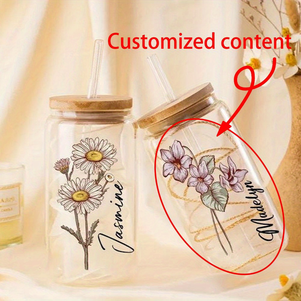 Coffee Equipment With Name - Vaso de Vidrio Personalizado con Diseño