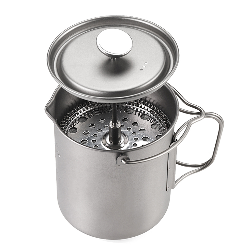 Outdoor Coffee Equipment - Lixada-taza de café de titanio de