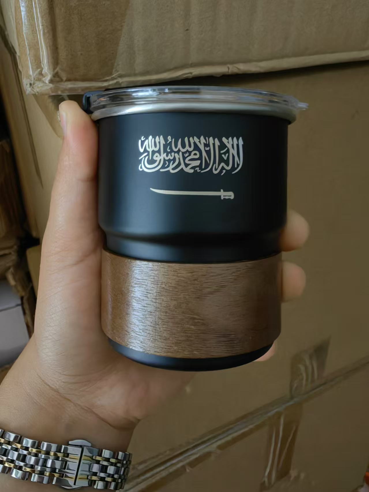 Taza de acero inoxidable con l - Outdoor Coffee Equipment reseña y precio