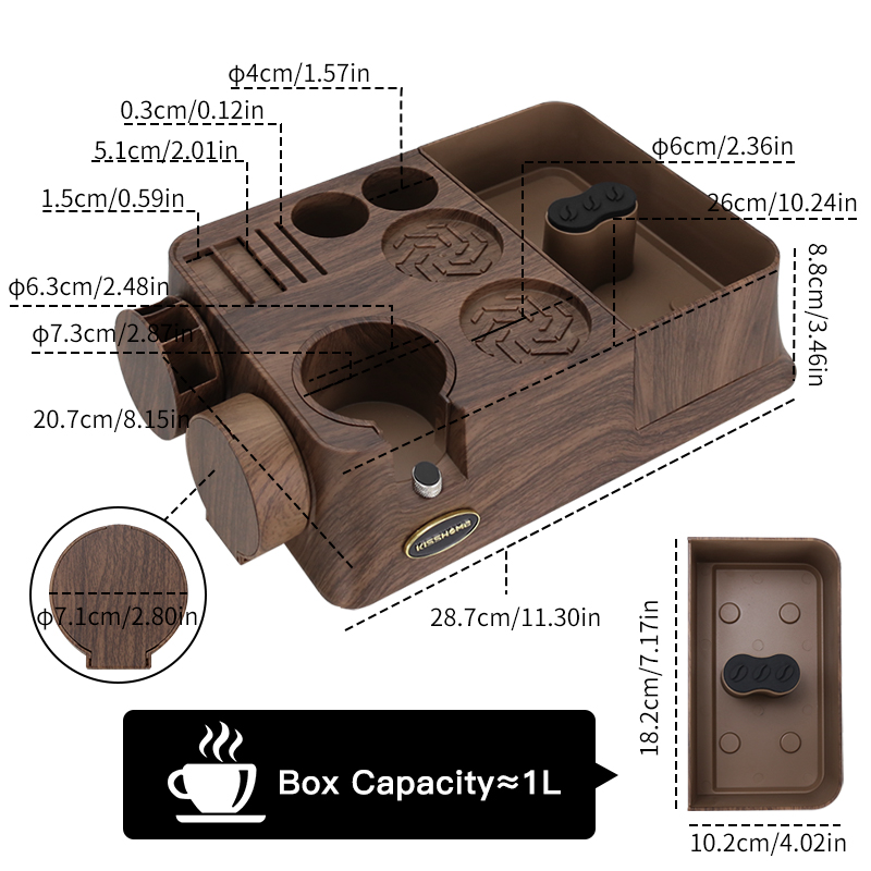 KISSHOME-estación de manipulac - Coffee Knock Box reseña y precio
