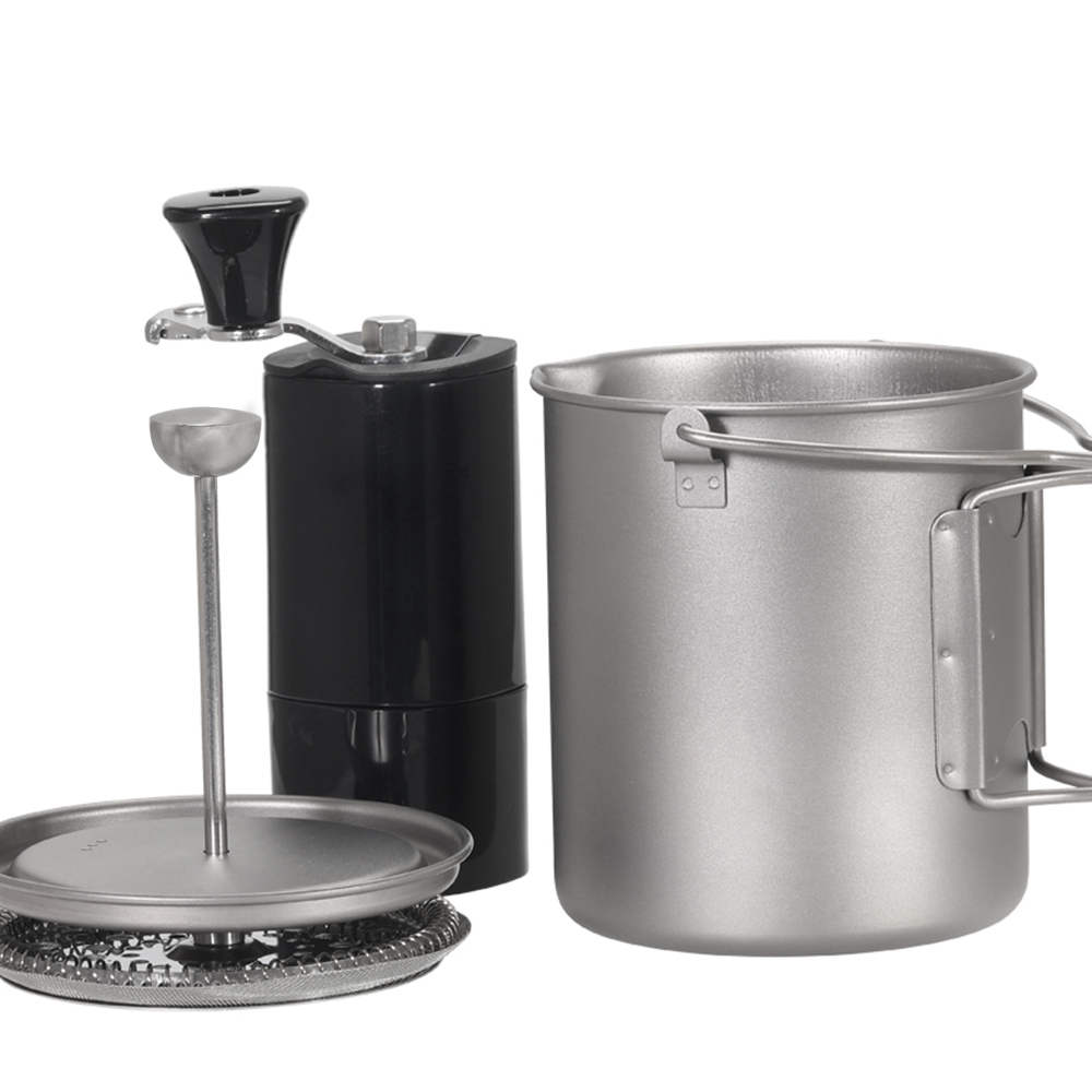 Lixada-taza de café de titanio - Outdoor Coffee Equipment reseña y precio