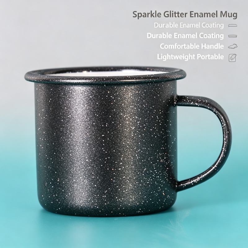 Taza Esmaltada Vintage con Pat - Coffee Equipment For Home reseña y precio
