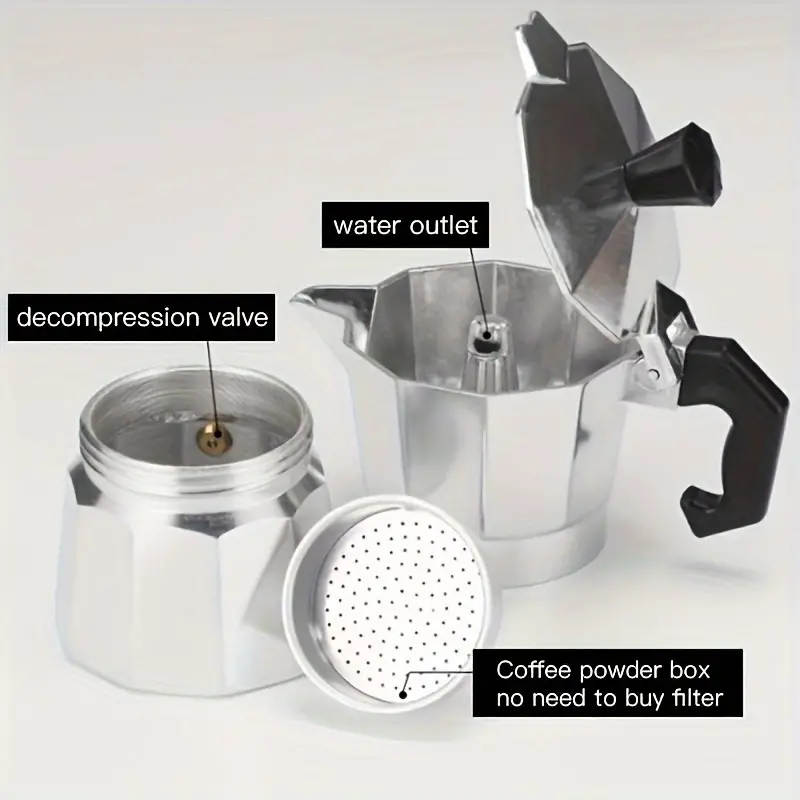 Cafetera Moka Clásica de Alumi - Coffee Equipment For Home reseña y precio