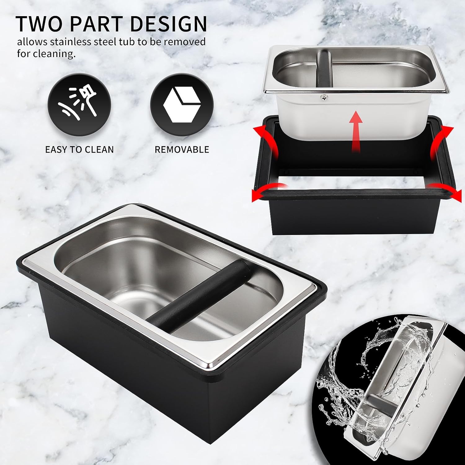 Contenedor de Posos de Café de - Coffee Knock Box reseña y precio