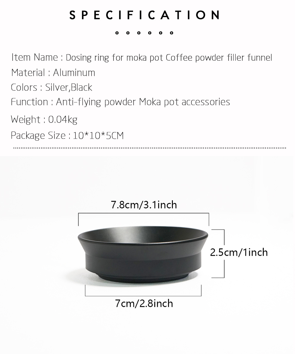 Anillo Dosificador de Café de  - Dosing Funnel Ring reseña y precio